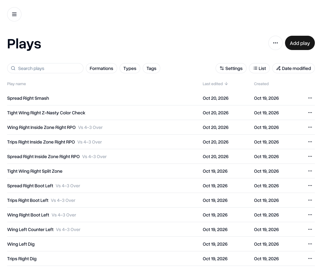 Grid and list view toggle