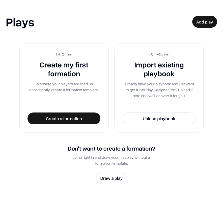 Create formation from disconnected formation on play list