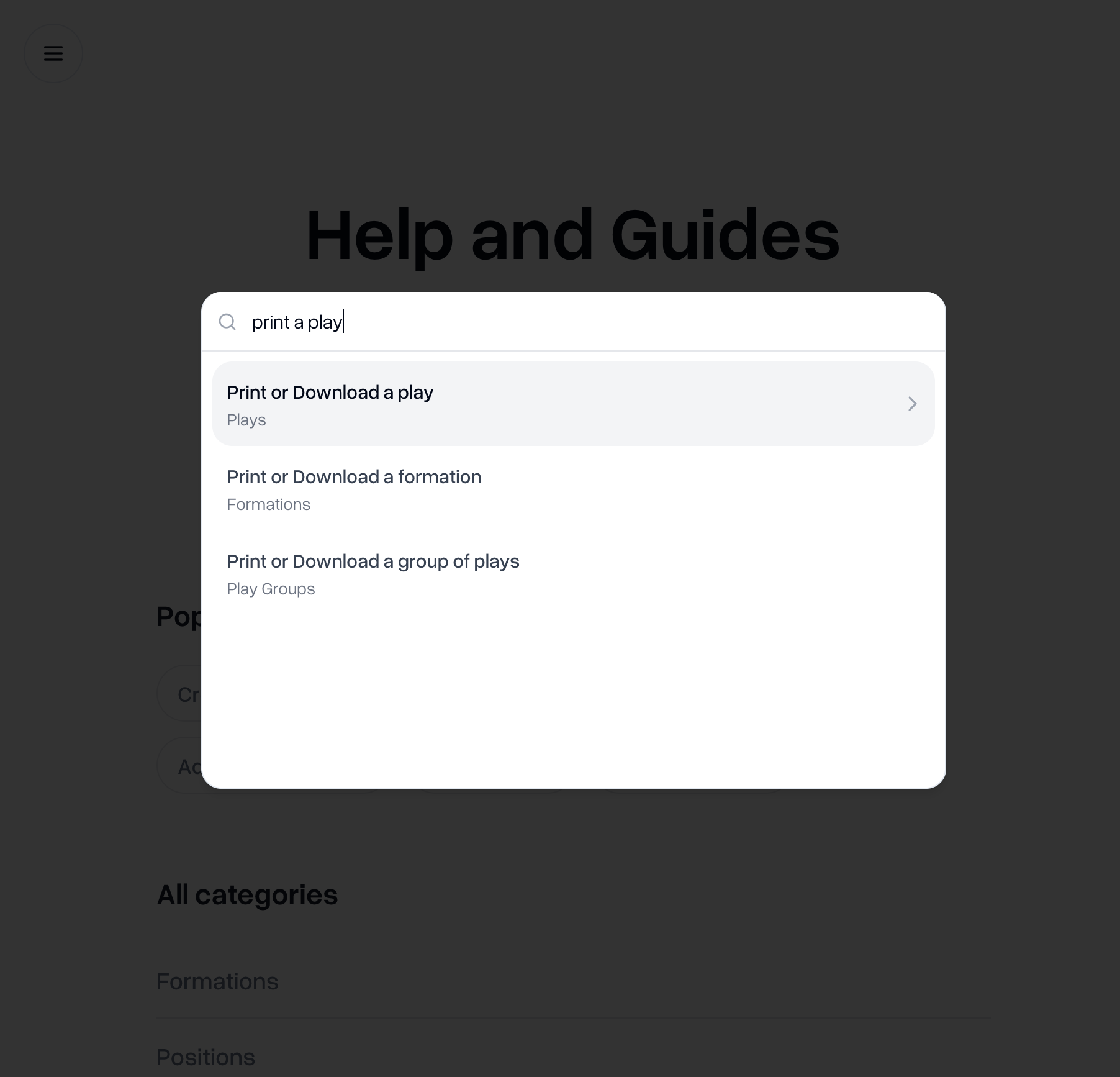 Help center