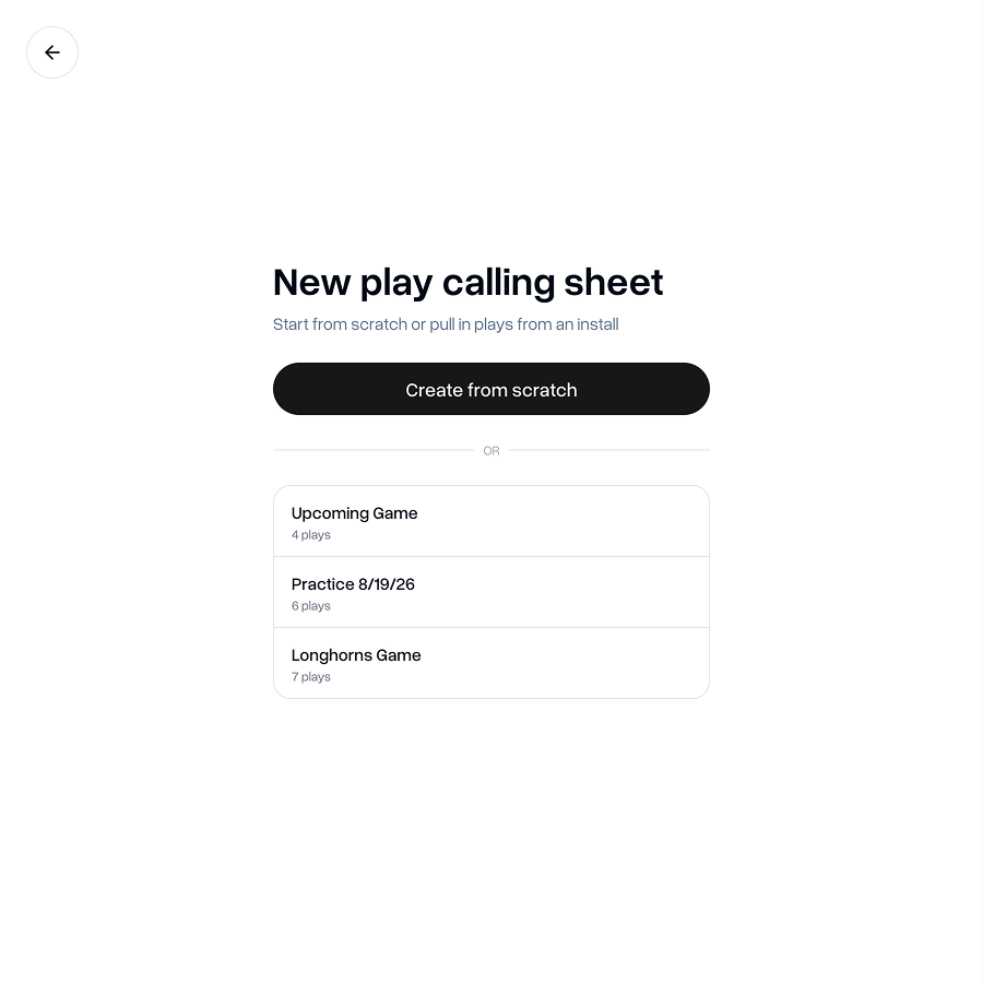 Starting from scratch or pre-populating from an Install