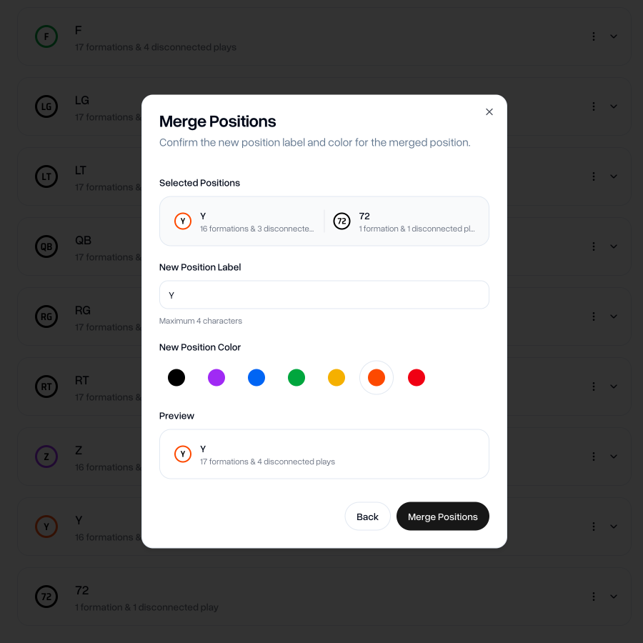 Merge across formations and disconnected formations