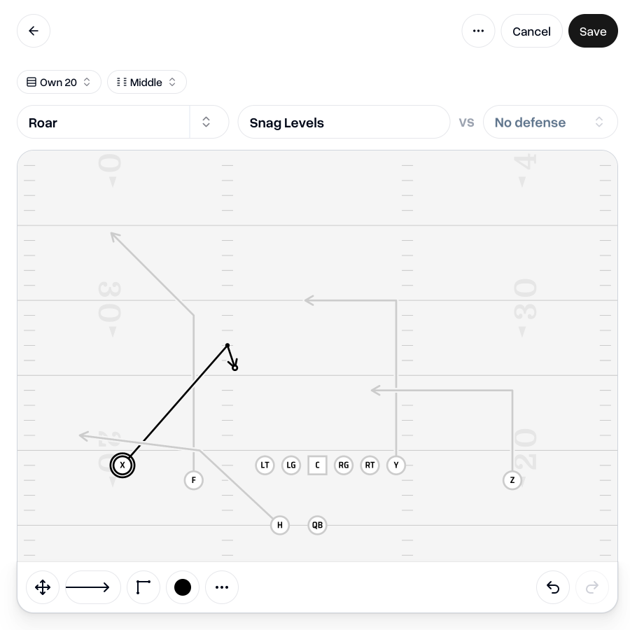 Adding a route from a route tree to a play