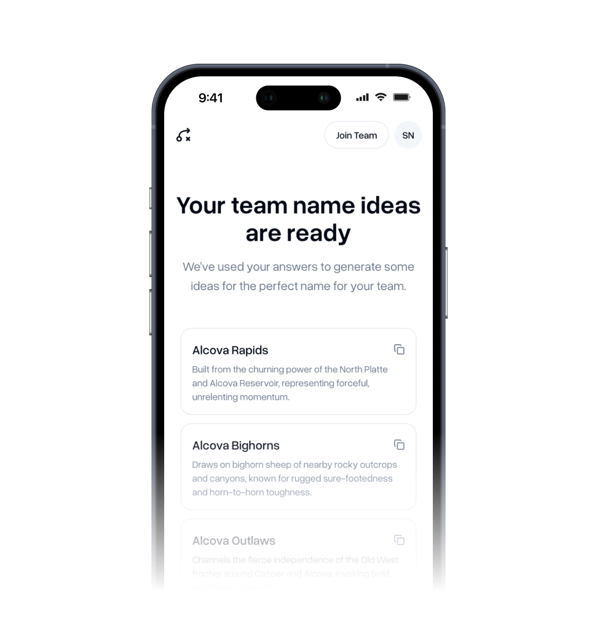 Generated ideas